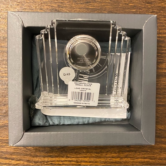 NIB Waterford Crystal Metropolitan Small Clock - Picture 2 of 3